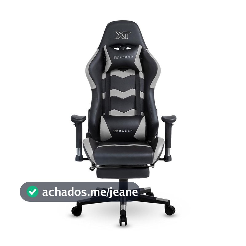 Cadeira Gamer XT Racer Speed Xts170 Reclinável Preto Cinza