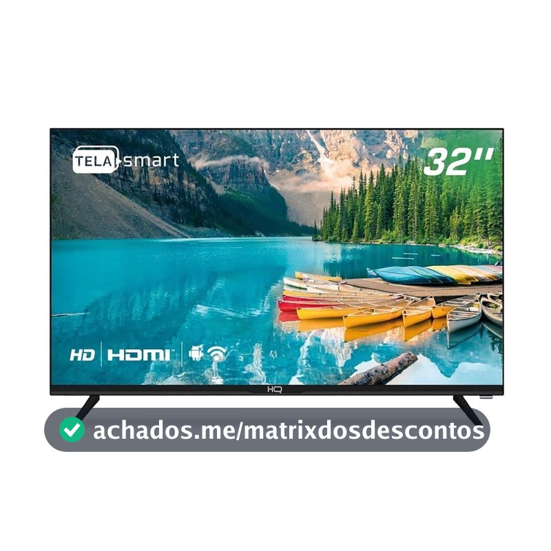 💥 Smart TV HQ 32 Polegadas LED HD | Android + WiFi | TV e Monitor