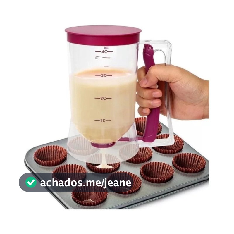 Copo Medidor De Massas Panquecas Bolo Cupcakes 900 Ml
