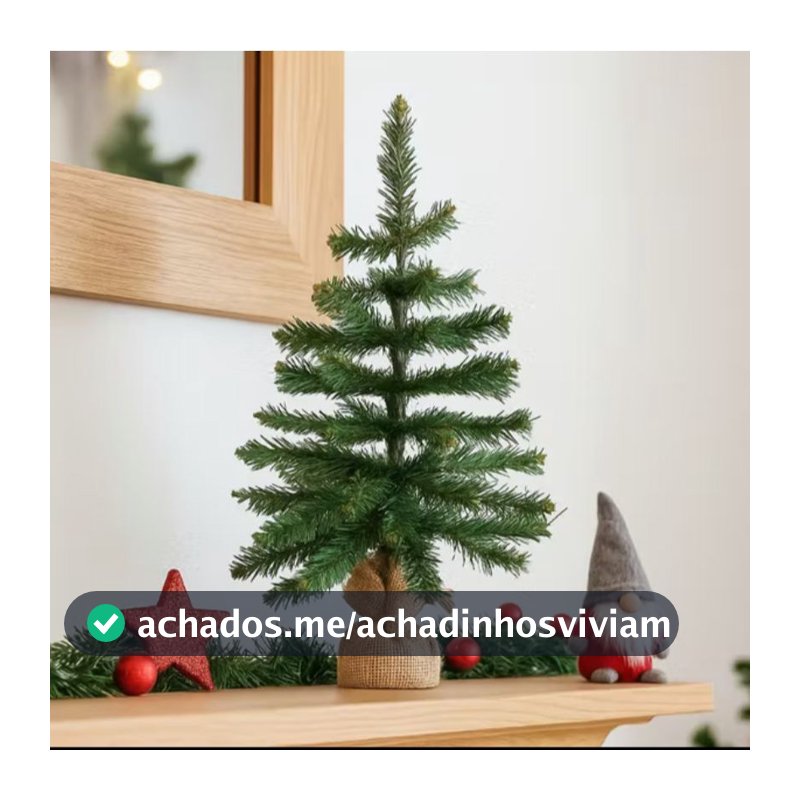 Arvore De Natal Pequena 60cm Mini Pinheiro Verde Escritório Mesa Galhos