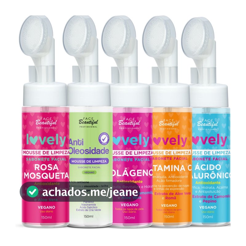 Kit Sabonete Mousse de Limpeza Facial Face Beautiful