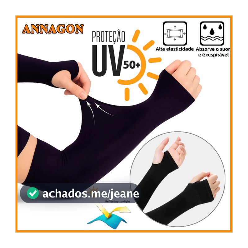 3/2/1 Pares Manguito Proteção Solar UV Fina Braço Seda Masculina Feminina Respirável 35cm