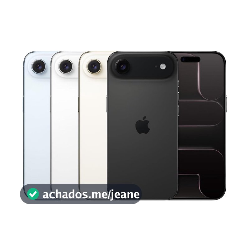 Celular Apple iPhone 17 Air 256GB 5G iOS Tela 6,6" polegadas 48MP Chip A19 Pro com Design Ultra-Fino