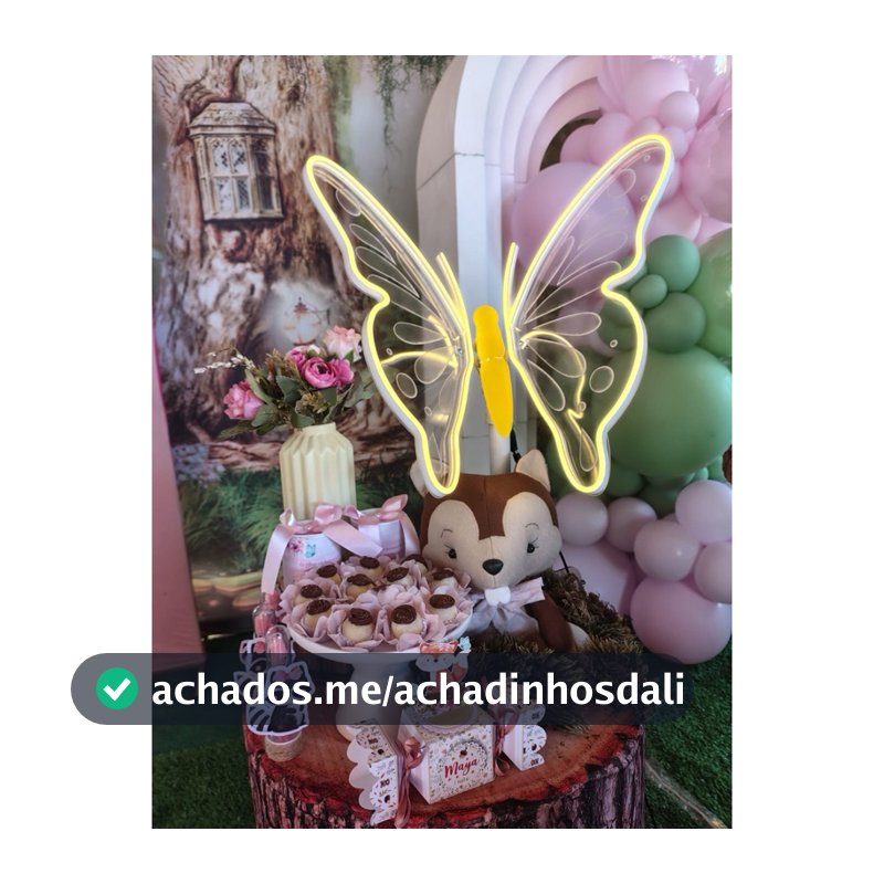 Borboleta de Led para Decoração de Festa, Painel, Aniversario | Pronta entrega