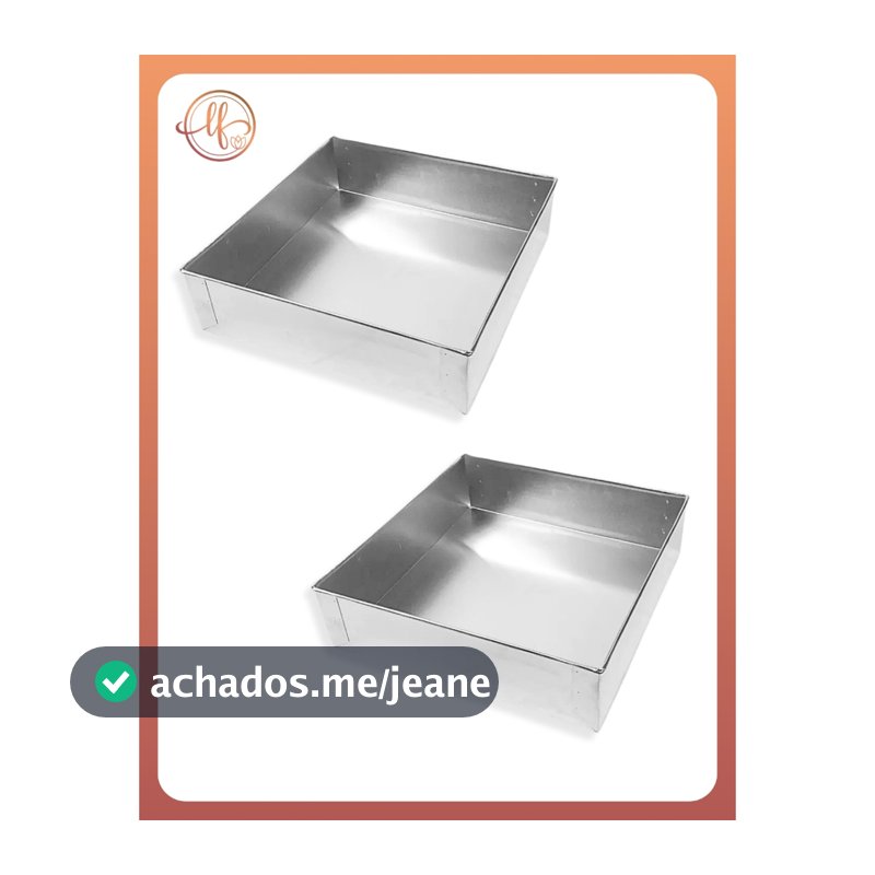 Formas Quadradas 20x20x7 - 2 Unidades