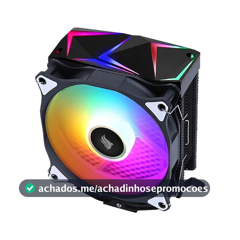 Cooler Para Processador Pichau Falcon, ARGB, 120mm, Preto, PG-FLCARGB-BK01