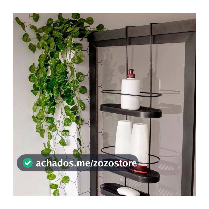 Porta Shampoo Suporte Gancho Para Box Aramado Em Aço 03 Andares