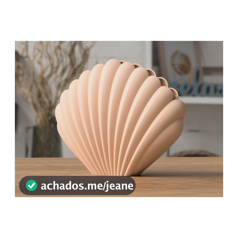 Vaso Decorativo em Formato de Concha para Decoração de Ambientes Modernos e Sofisticados