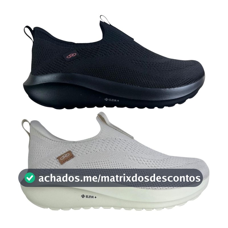 Tênis Olympikus Intuit Feminino Original Calce Fácil Eleva+ Conforto Knit