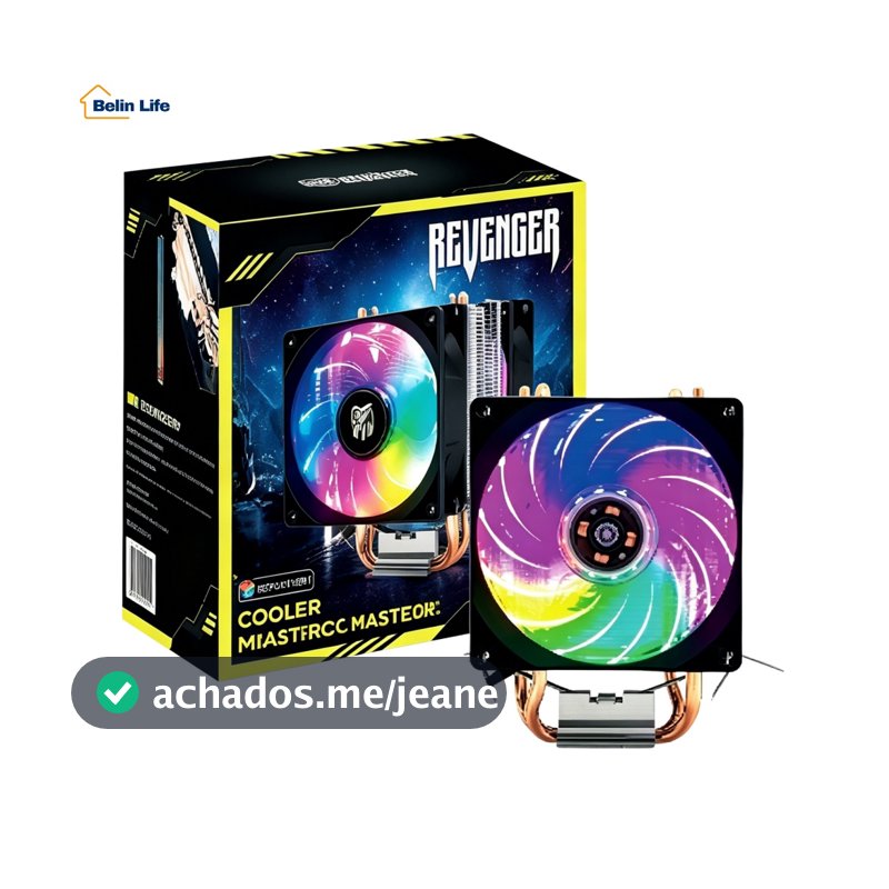 Cooler Processador Fan Duplo RGB 120W Direct Touch G-VR343 Intel AMD