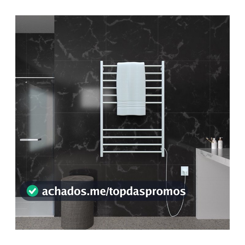 Toalheiro Térmico 1 Metro- O Maior do Mercado- Alumínio- 127/220V  Bivolt - 4 toalhas Electrowood