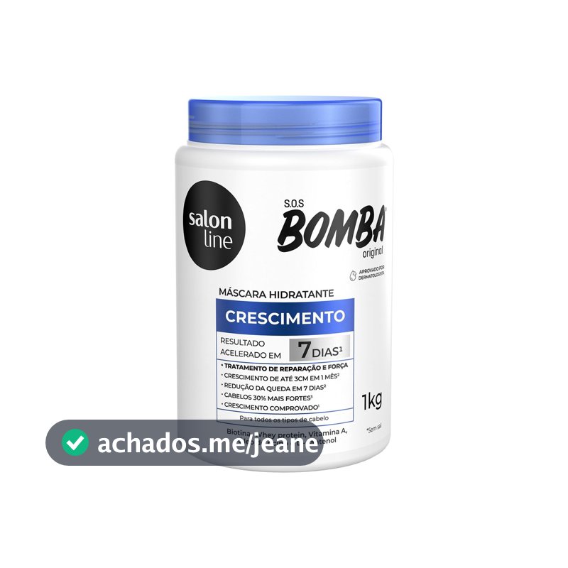 Máscara de Hidratação SOS Bomba Original Salon Line 1kg