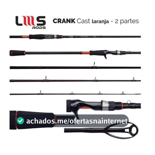 Vara Carretilha Lumis Crank Im8 2,70 M 30-60 Lb 2 P cobre