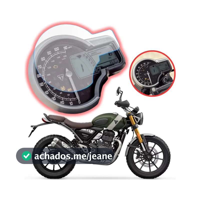 Pelicula Protetora Painel Moto Triumph Scrambler 400 2025