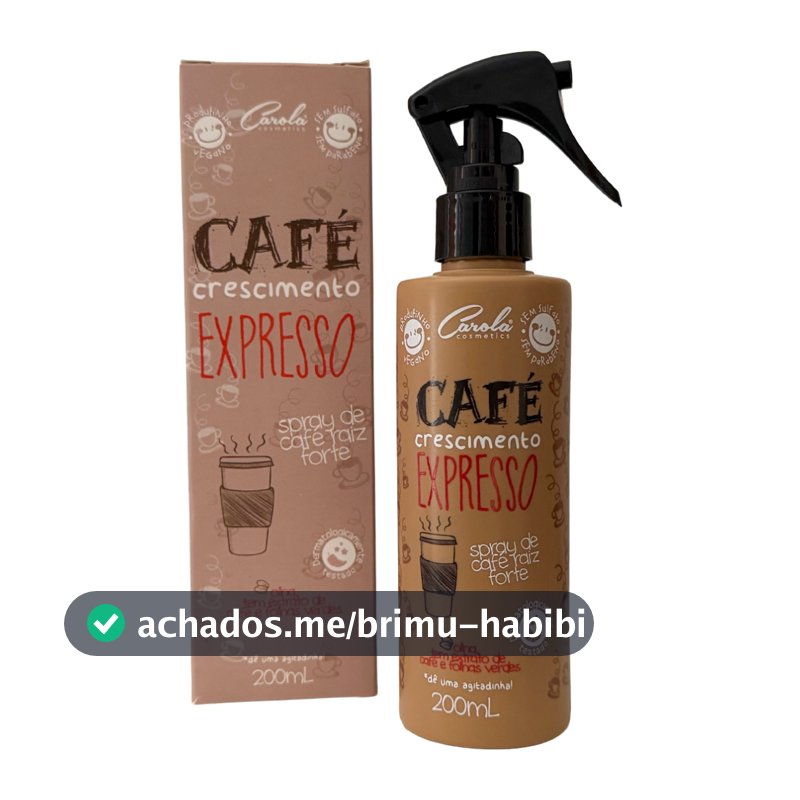 Tônico Café Expresso Carola (Tônico para Crescimento, queda e força 200ml).
