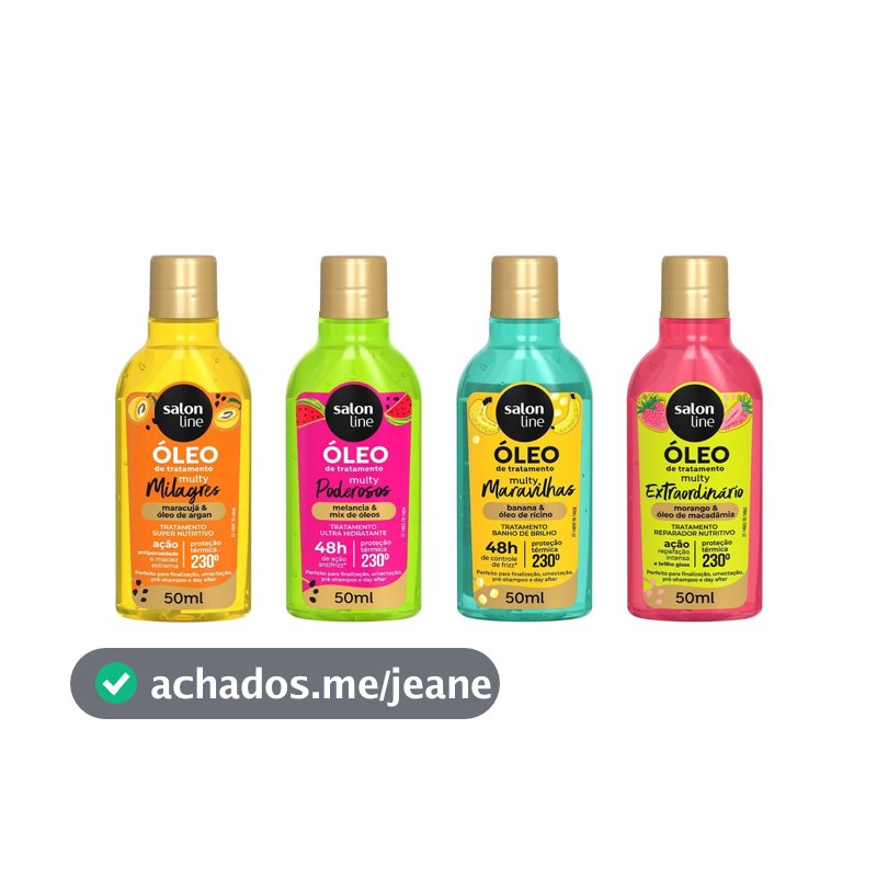 Kit Completo de Óleos de Tratamento Seleção Especial de Frutas Multy