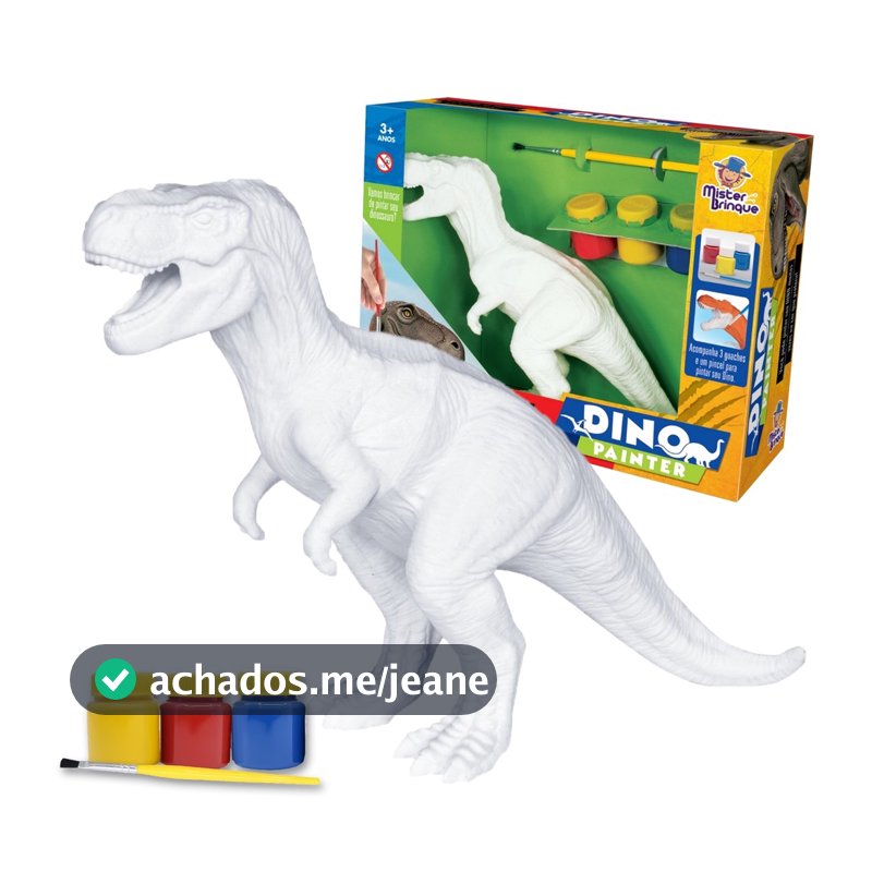 Dino Painter Pintura Dinossauro Para Colorir - Mister Brinque