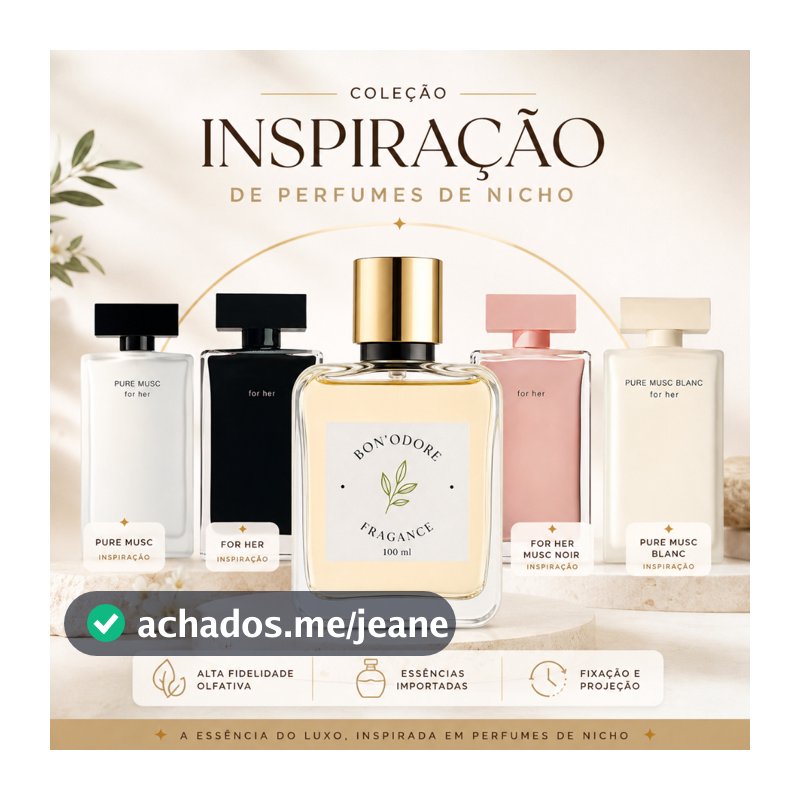 Coleção Perfume Feminino de Grife - Narcizo -   Bon´Odore - Alta Performance e Fidelidade Olfativa