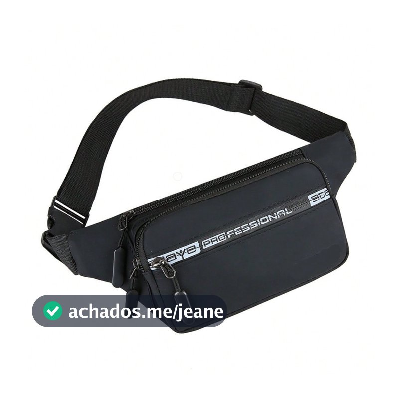 Pochete Impermeável Nylon Unissex Esportiva Transversal