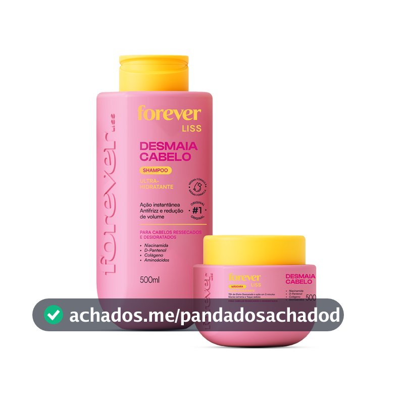 Kit Especial Desmaia Cabelo Forever Liss 500g