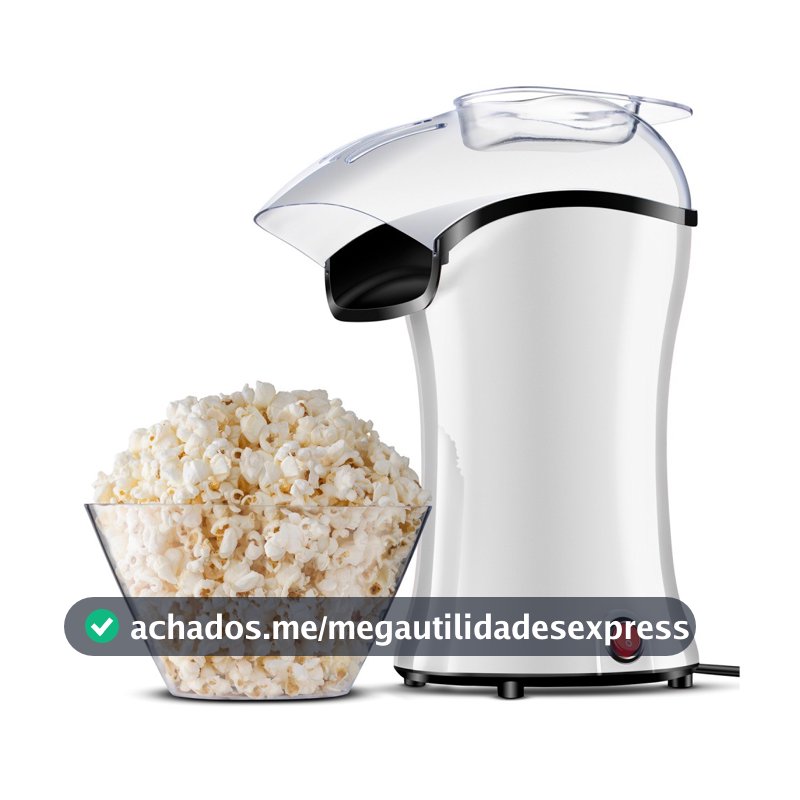 Pipoqueira elétrica com bico direcionador 1200 watts branco- PopFlix - Mondial