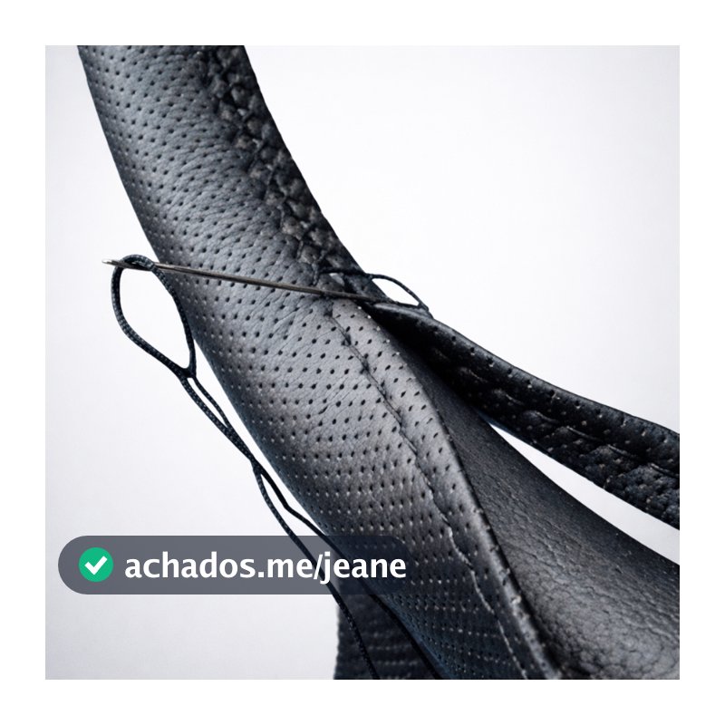 Capa De Volante Couro Costurar Texturizado Perfurado Varias Cores