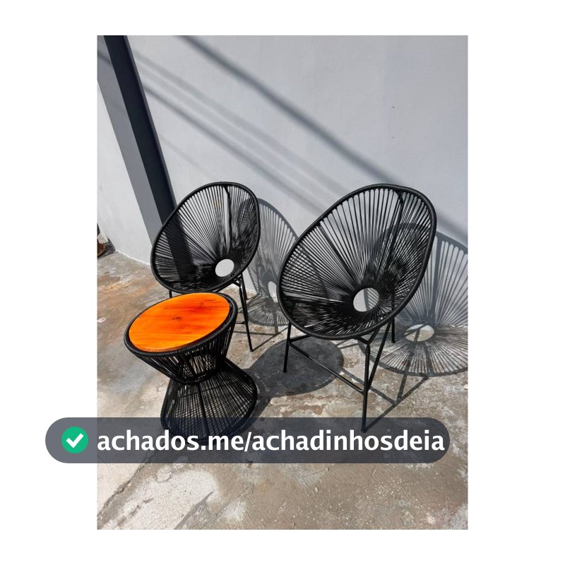 2 Cadeira Acapulco  acompanha mesa ampulheta- Design Elegante e Durabilidade com Estrutura Resistente