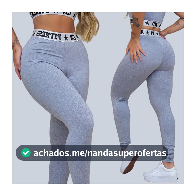 Legging Elástico Exposto Academia