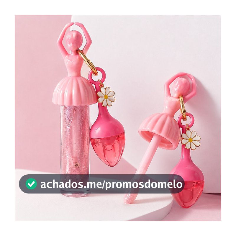 Gloss Labial Bailarina Love Rain Com Chaveiro E Pingente LR 4240