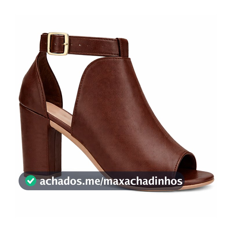Sandália Feminina Ankle Boots Zamarini Salto Grosso Confortável Elegante Moda Estilo