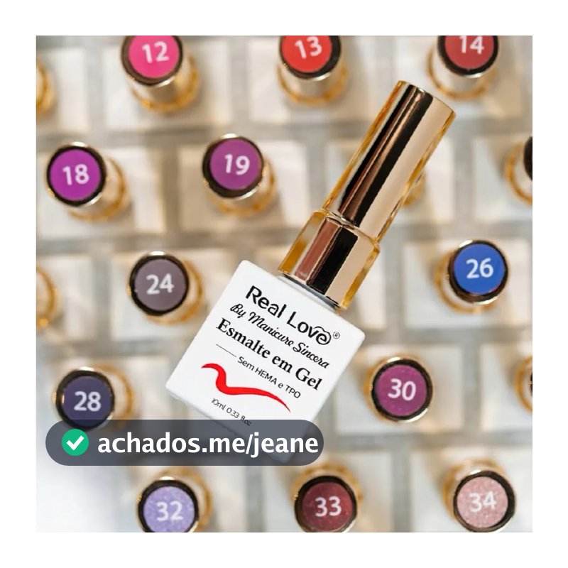 KIT 5 ESMALTE  GEL  REAL   LOVE COLEÇÃO MANICURE SINCERA SEM TPO SEM HEMMA CORES ENVIADAS ALEATORIAMENTE