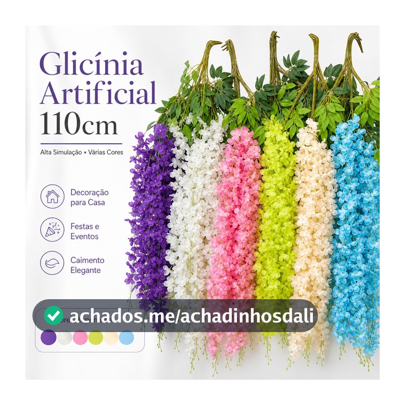 Kit 12 Galhos De Flores De Cerejeira Artificial Grande |Pendente Para Decoração De Casamento E Festa