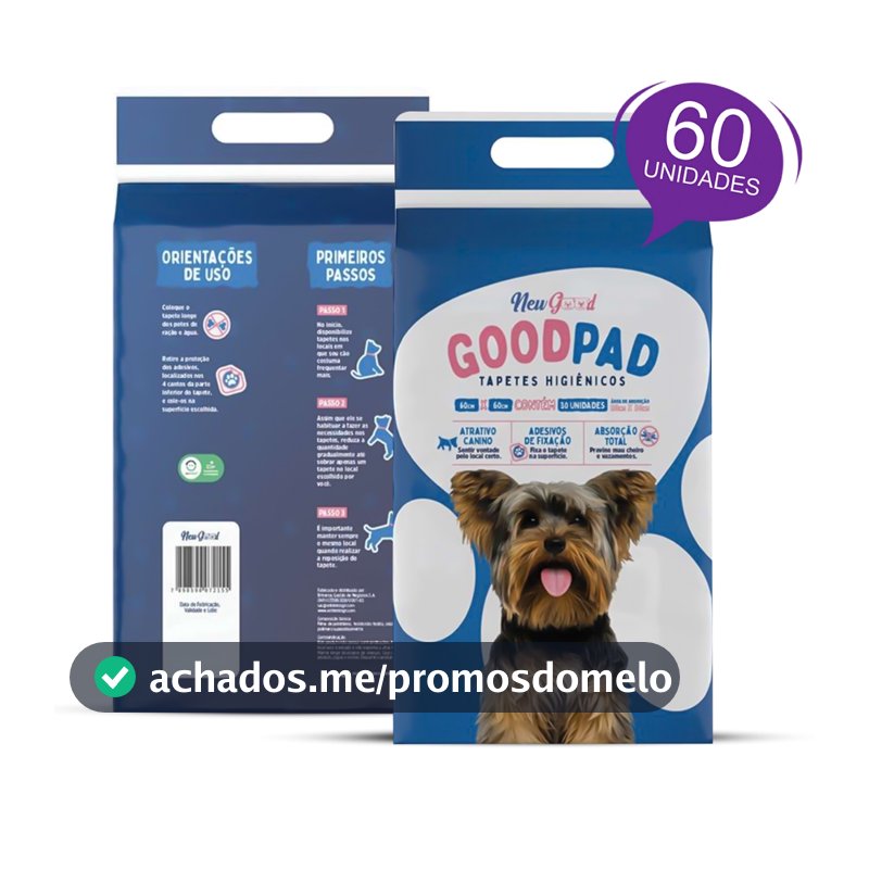 2x Tapete Higiênico Fralda Good Pad  30 Un