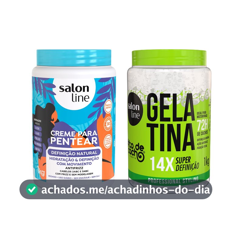 Kit Super Definição com Creme para Pentear e Gelatina