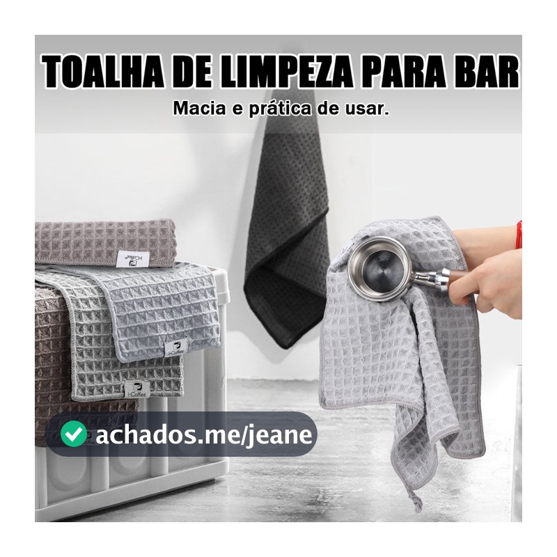 Icoffee Toalha De Limpeza Para Máquina De Café, Sem Fiapos, Toalha 3030cm