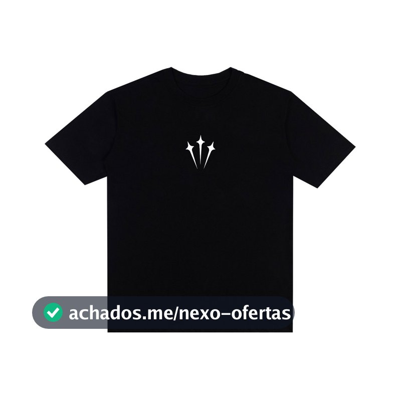 Camiseta Manga Curta Streetwear Basic Fio 30 Estampada Nocta Logo Camisa Oversized 100% Algodão