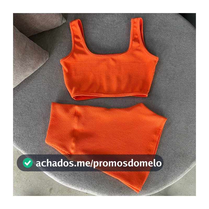 conjunto de short e top canelado VERÃO para treino e academia bermuda de crossfit e praia premium