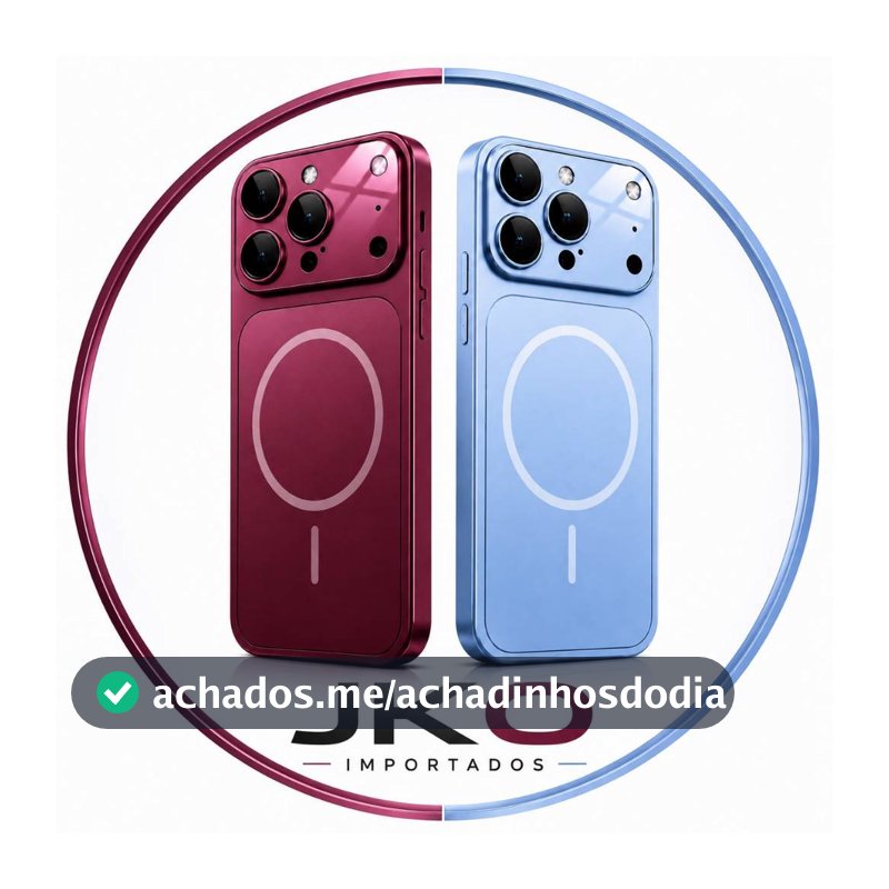 Capa roxa 18 Pro max Transforma iPhone 11 12 13 14 15 16 17 Pro Max em 18 Pro Max MagSafe Azul Sierra Cereja