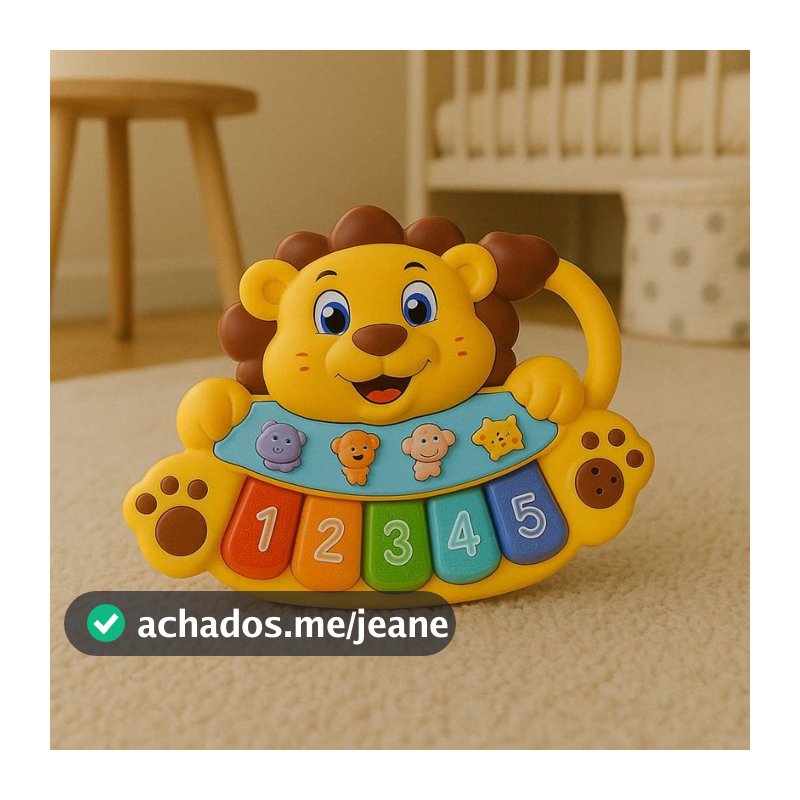 Piano animal Pianinho Infantil Teclado Musical Bebê O Bichos Fazendinha Musical