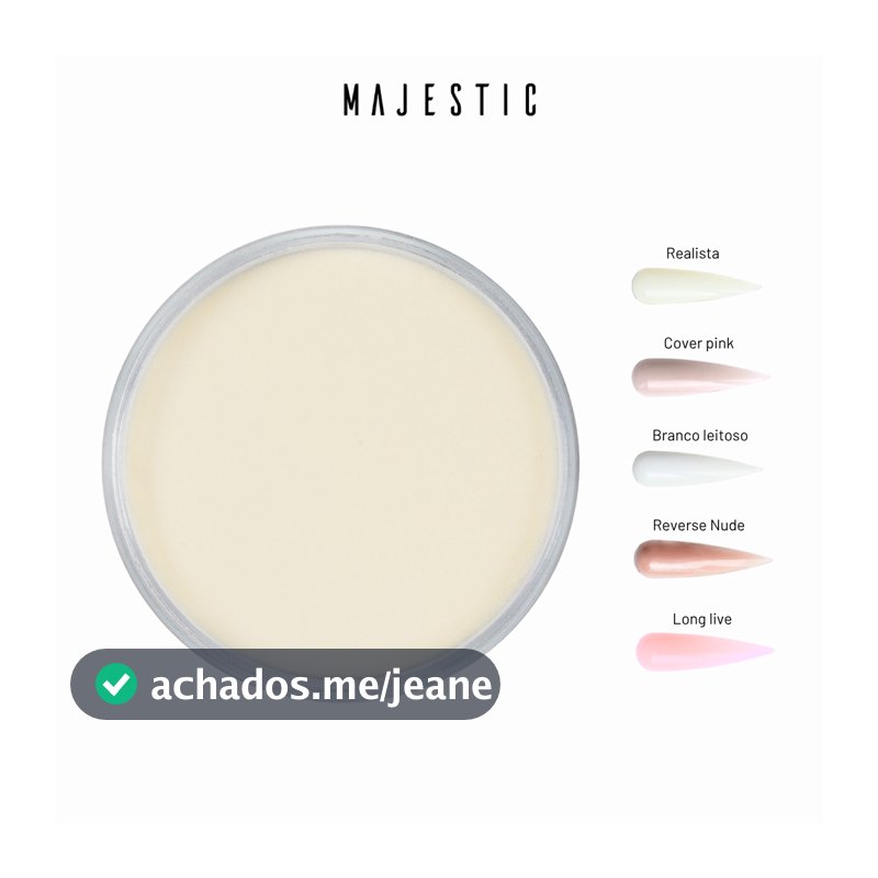 Pó acrílico LINHA CONSTRUÇÃO Alongamento Majestic Nails