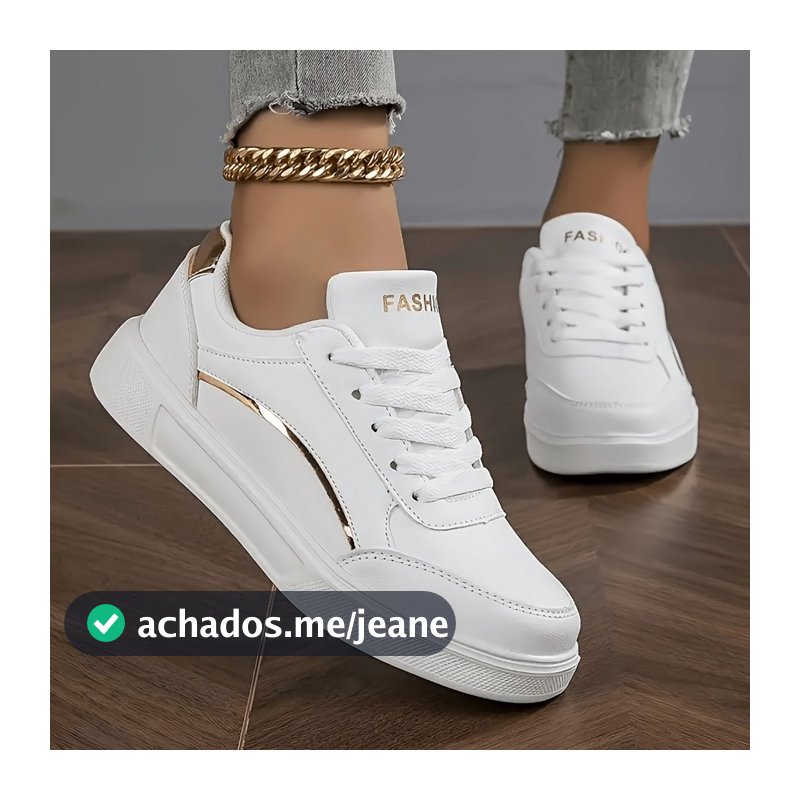 Tênis Casual Feminino Confortável e Leve para Dia a Dia Force Estiloso Versátil Moderno Passeio Arco