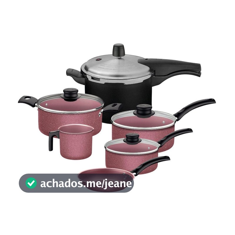 Jogo de Panelas 6 Peças com Panela Pressão Tramontina