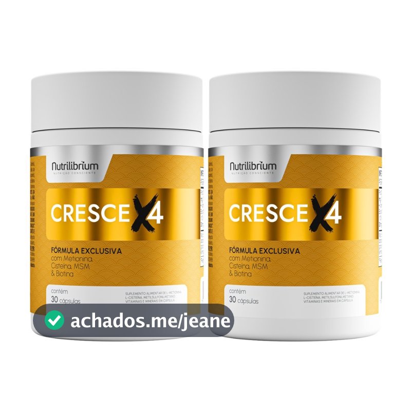 Kit 2x Cresce X4 Total 60 Cápsulas - 2 Meses Nutrilibrium