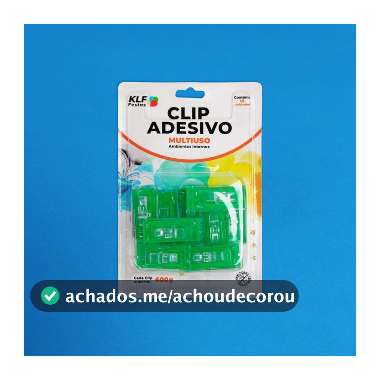 Suporte Clip Adesivo Multiuso Gancho Fixa Balão Cristal C/10