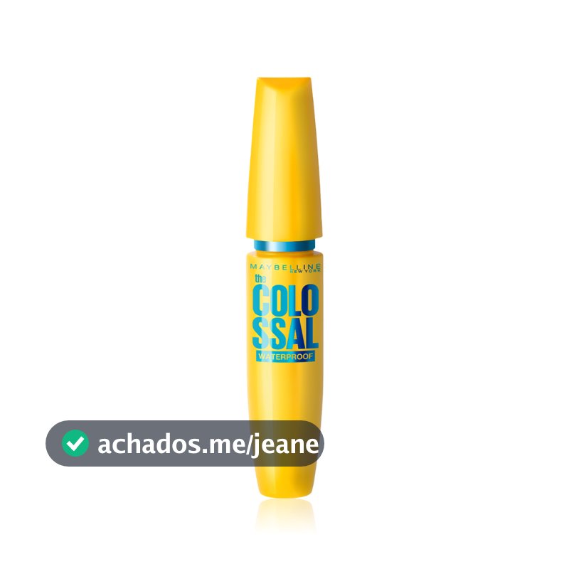 Máscara de Cílios À Prova d'Água Longa Duração 9x Mais Volume Cor Preto, The Colossal Volum' Express Maybelline NY, 8ml