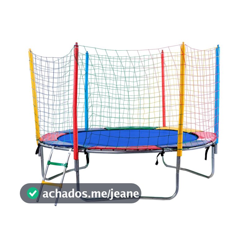 Cama Elástica 2,44m Lona sem Emenda Cores Lisas - PapiBrink.