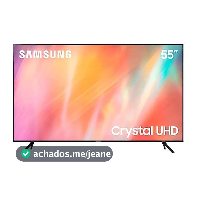 Smart TV Samsung 55” Crystal UHD 4K Tizen LED Bivolt Wi-Fi