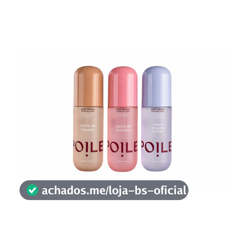 Kit 3 Body Splashes Femininos Riqueza Banho Tomado Princesa Perfume Corporal Spoiler