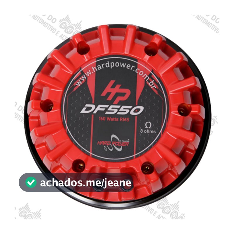 Driver Fenolico Hard Power Hp DF 550 160w Rms 8ohms Vermelho