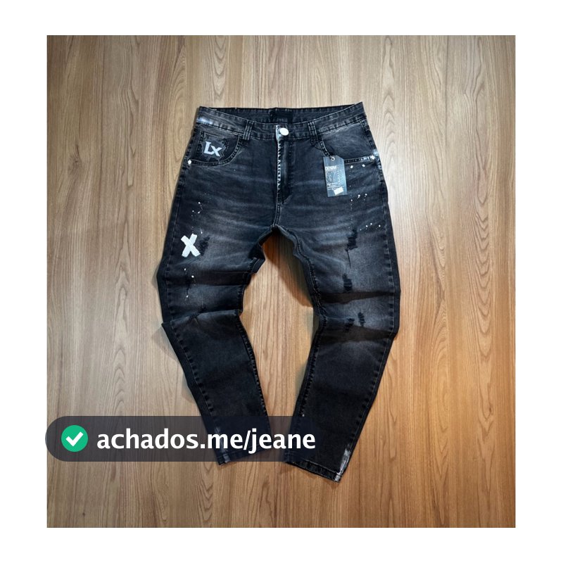 CALÇA MASCULINA JOGADOR CINZA ESCURO(ORIGINA LIMINAR JEANS)